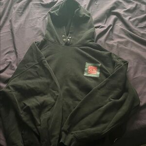 Ellesse Black Hoodie with Red Logo